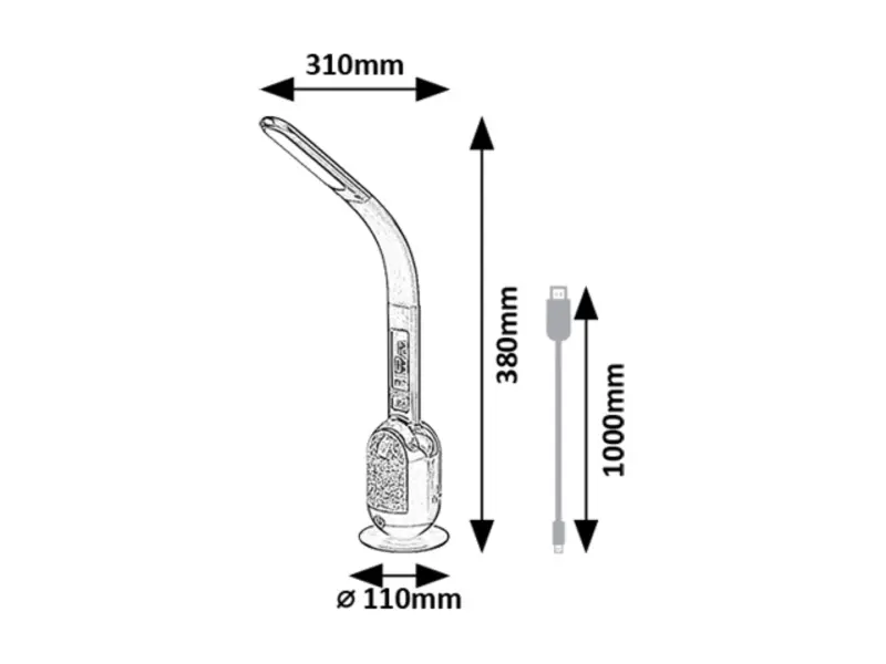 Stolová lampa Rabalux 74231 LED 5W 290lm 5000K 230V IP20